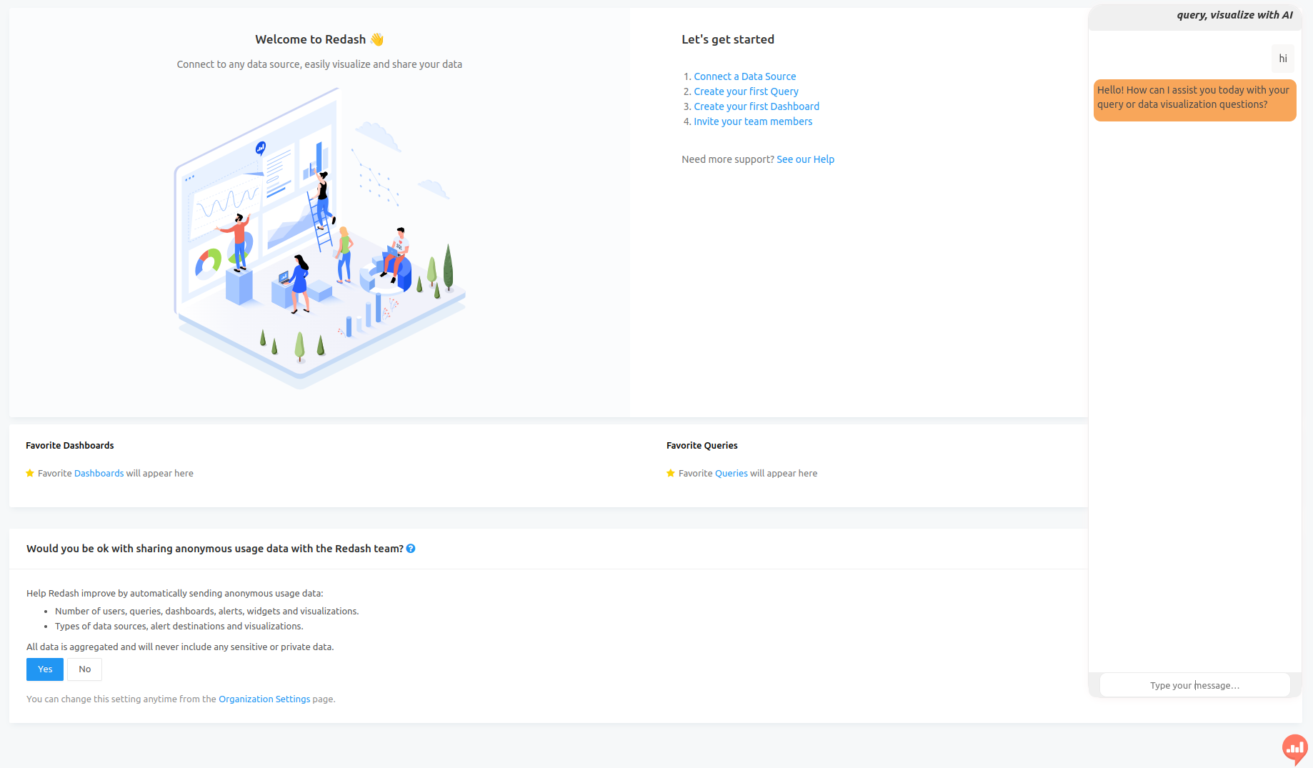 Redash Chatbot Add-on: LLM-based Chatbot for Advanced Data Analytics and Visualization